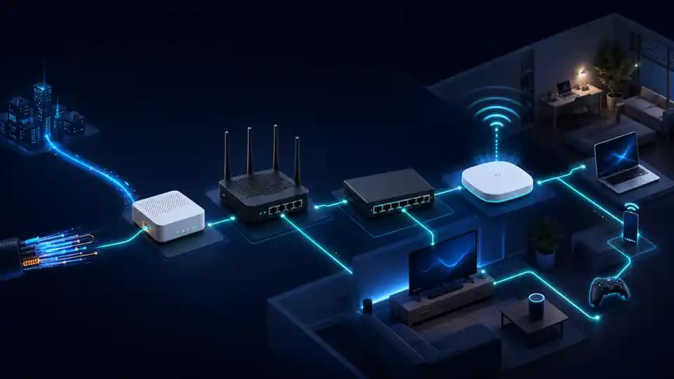 家庭开源网关 01｜接入链路拆解：光猫、WAN/LAN、DHCP、DNS 与 NAT